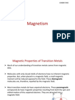 Magnetism: CHEM F343