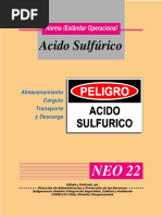 Almacenamiento Carguio Transporte y Descarga de Acido Sulfurico