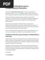 7 Hábitos Milionários para A Independência Financeira - André Bona PDF