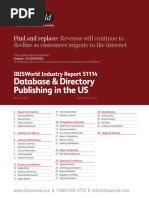 IBISWorld - Database & Directory Publishing in The US - 2019