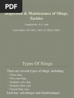 Inspection & Maintenance of Slings