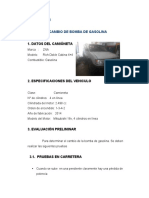 Corregido Cambio de Bomba de Gasolina