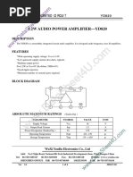 1.2W Audio Power Amplifier-Yd820: Youda Integrated Circuit