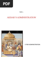 Akbar's Administration