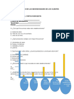 Diagnostico de Las Necesecidades de Los Clientes