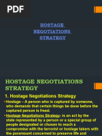 Hostage Negotiations Strategy