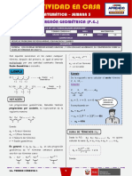 SEMANA 5 - PROGRESIÓN GEOMÉTRICA (P.G.) (4to MATEMÁTICA)