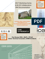 14.20022018 Paul Bussey-RIBA CDM PD Documentation - Universities Short Couse (171107) v1