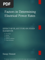 Factors in Determining Electrical Power Rates