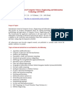  International Journal of Computer Science Engineering and Information Technology IJCSEIT