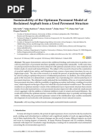 Sustainability of The Optimum Pavement Model of Reclaimed Asphalt From A Used Pavement Structure