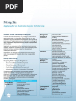 Mongolia: Applying For An Australia Awards Scholarship