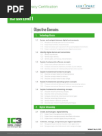 IC3 GS6 Level 1: Objective Domains