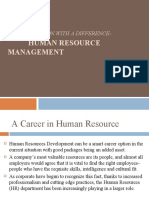 Human Resource Management: A Career Option With A Difference