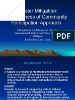 Disaster Mitigation: Effectiveness of Community Participation Approach