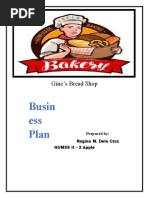 Busin Ess Plan: Gine's Bread Shop