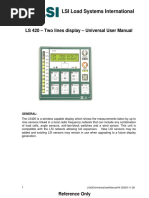 LS 420 - Two Lines Display - Universal User Manual: LSI Load Systems International