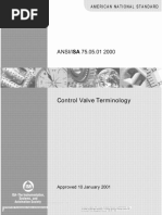 ISA75.05 Terminologia de Vavulas PDF