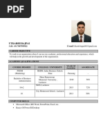 Utkarsh Bajpai College C.V PDF