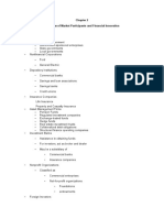 Overview of Market Participants and Financial Innovation Players