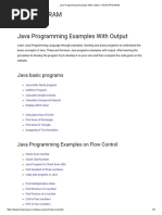 Java Programming Examples With Output - KNOW PROGRAM