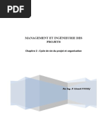 Chapitre 2 Cycle de Vie Du Projet Et Organisation