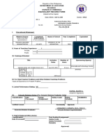 Equivalent Record Form: Secondary School Teacher 1 Osec-Decsb