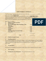 Employment Contract