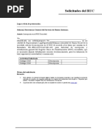 Formato Solicitudes RUC Inscripción - Sociedades