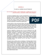 LECTURA Etiqueta en El Correo Electrónico