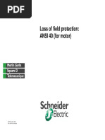 Loss of Field Protection: ANSI 40 (For Motor) : P&EC/T&i/ Nov. 2006 Plan - ANSI 40 - Motor