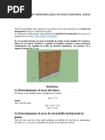 Como Calcular Materiales para Un Muro