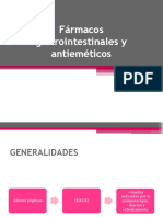 Fármacos Gastrointestinales y Antieméticos