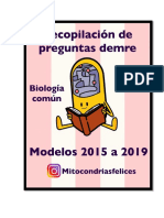 Preguntas DEMRE Biologia Común