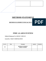 Method Statement: Fire Alarm System