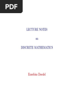 Lecture Notes On Discrete Mathematics: Eusebius Doedel