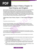 CBSE Notes Class 6 History Chapter 10 - New Empires and Kingdom