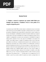 EXAMEN PARCIAL DE ÉTICA JUSTICIA Y POLÍTICA - Andrés Ponce