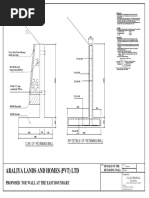 Araliya Lands and Homes (PVT) LTD: Proposed Toe Wall at The East Boundary