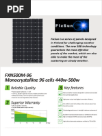 FixSun 500W Mono 96cell Datasheet