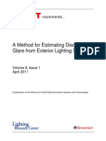 A Method For Estimating Discomfort Glare From Exterior Lighting Systems