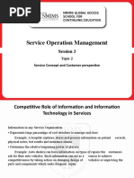 Service Operation Management: Session 3