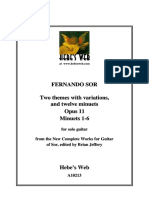 Edoc - Pub - Fernando Sor Minuetos Op 11 1 6 PDF