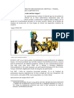 Equipos de Erforacón Mecanizada en Vertical y Radial