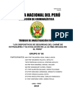 Monografía Carné Extranjería Dispositivos Seguridad Evolución Última Década Perú PDF