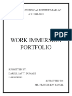 WORK IMMERSION PORTFOLIO LATEST (Latest)