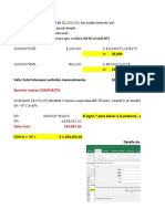 EJERCICIOS MATEMATICAS FINANCIERAS (Formulas y Funcion FX Excel)