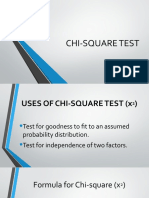 CHI SQUARE TEST and ANOVA