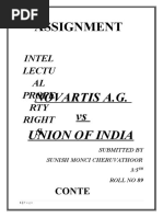 Novartis A.G Vs Union of India