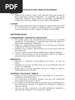 Procedimiento de Rescate para Trabajos en Andamios